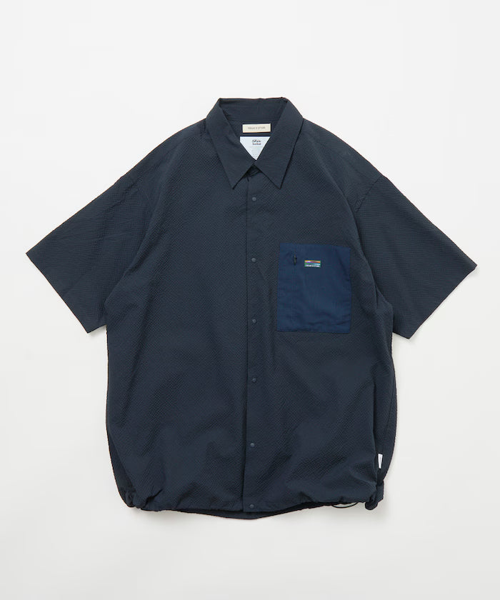 Limited Release AiRide Air Ride Relax Fit Mixed Material Pocket Seersucker Shirt Quick Dry Moisture Wicking UV Cut