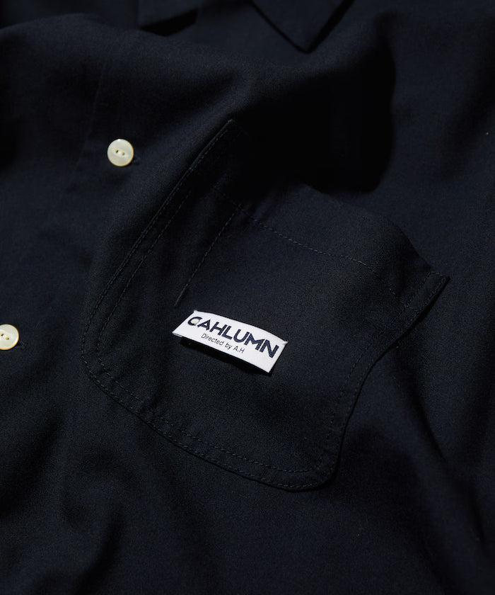 Saxony Chain Stitch Open Collar Shirt