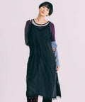 Race Switch Camisole Dress - Black