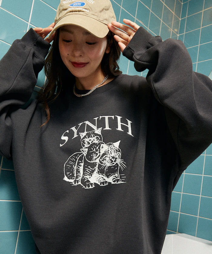 SYNTH Cat Fleece Lined Sweatshirt Limited Edition