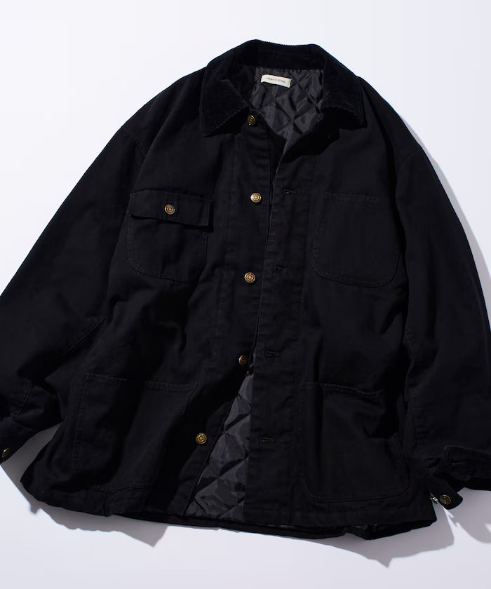 Big Silhouette Corduroy Switch Duck Coverall Jacket [Limited Edition]