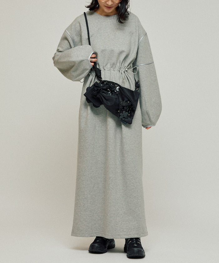 Cocoon Sleeve Damboru Sweat One-Piece / Spindle