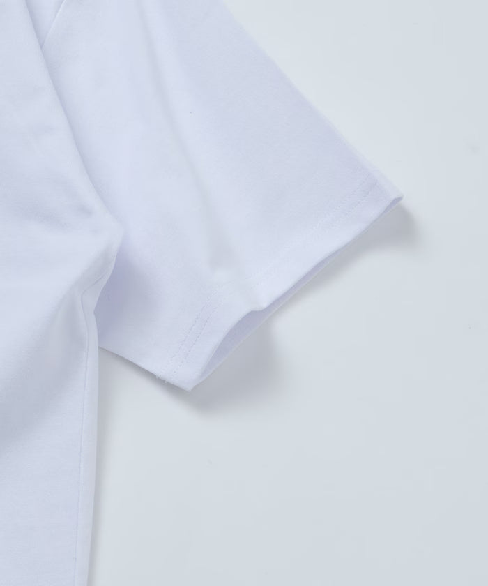 Relaxed Fit Embroidered Logo Crew Neck T-Shirt 【Limited Edition】