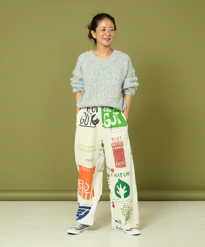 vintage European eco bag remake pants