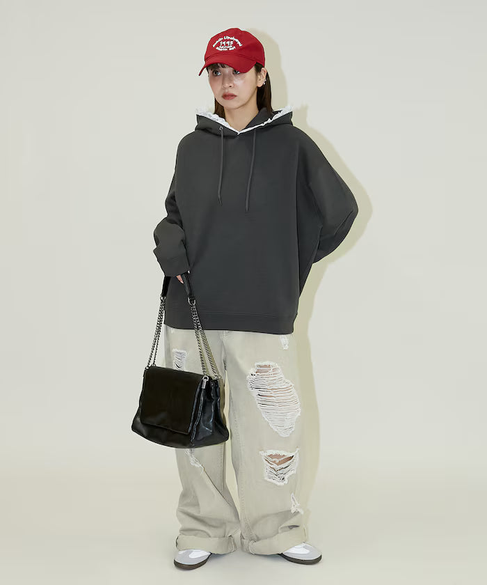 Hoodie with lace and brushed lining - Limited Release