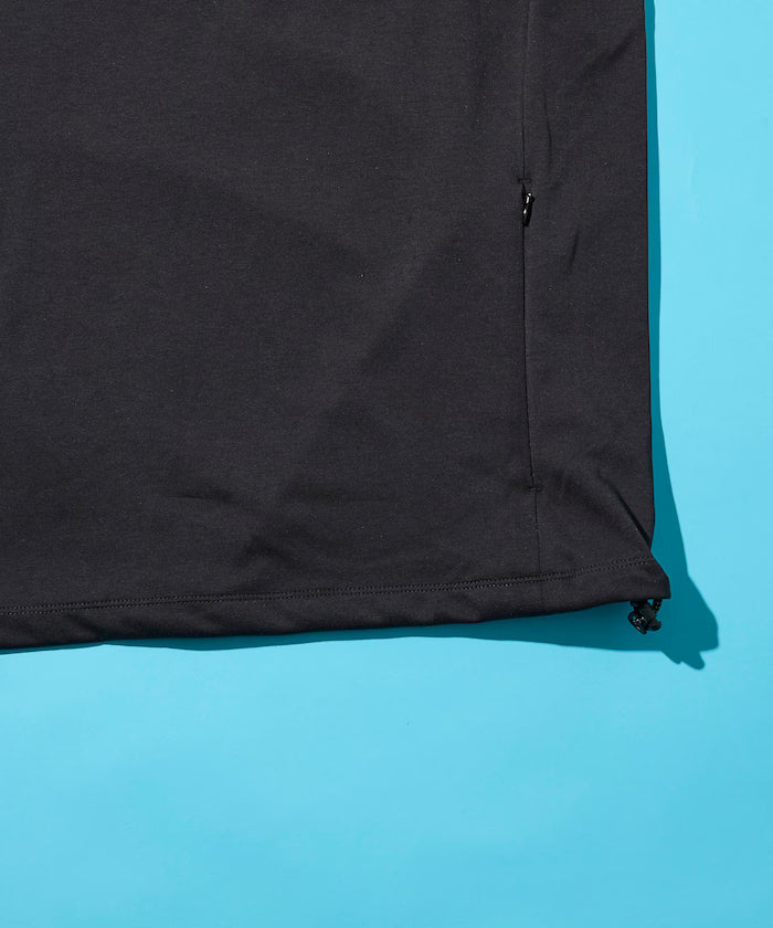 SUPER ICE / Super Ice Henry Neck Spindle T-Shirt Contact Cold Sensation / Quick Drying / UV Cut