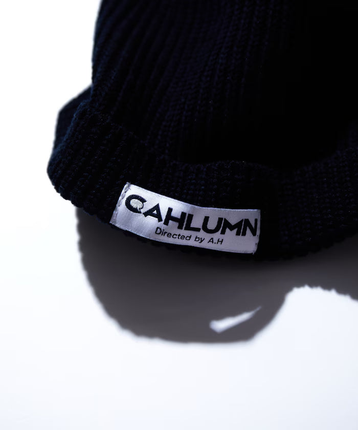 Cotton Linen Roll Knit Cap