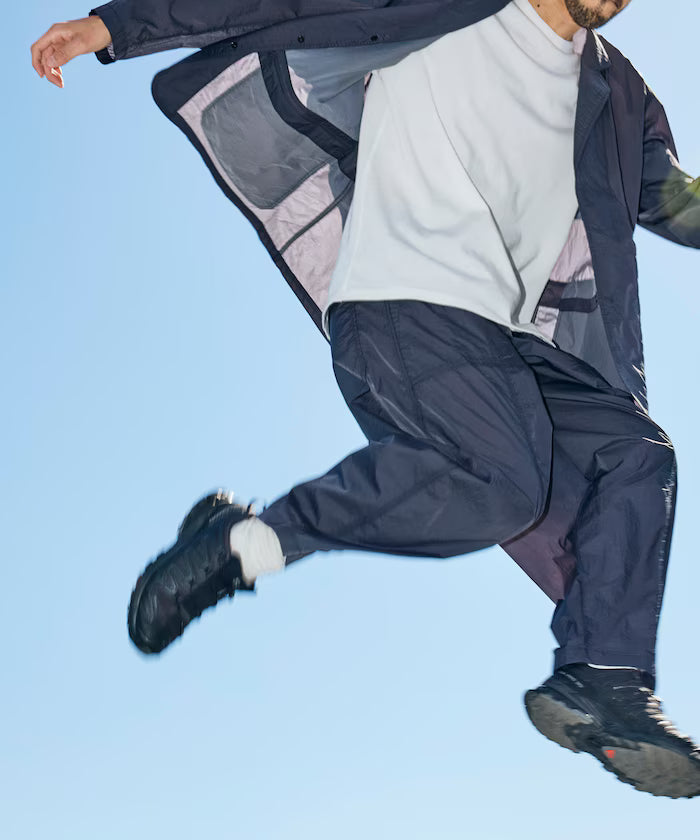 Ultra-Light Nylon Packable Wide Tapered Pants