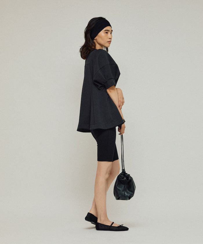 Cardigan with Peplum and Puff Sleeves