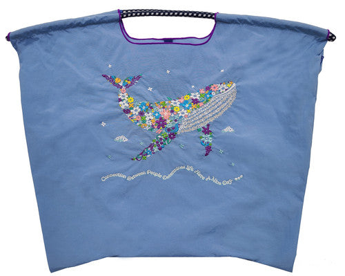 F.Whale (Flower Pattern Whale) L#74 Z/BLUE-301154