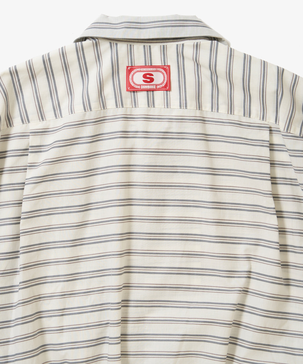 banshu ori ribbed shirts horizontal stripes