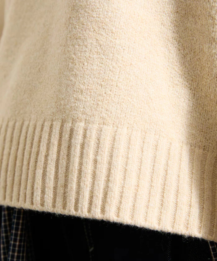 Knit hoodie with pockets