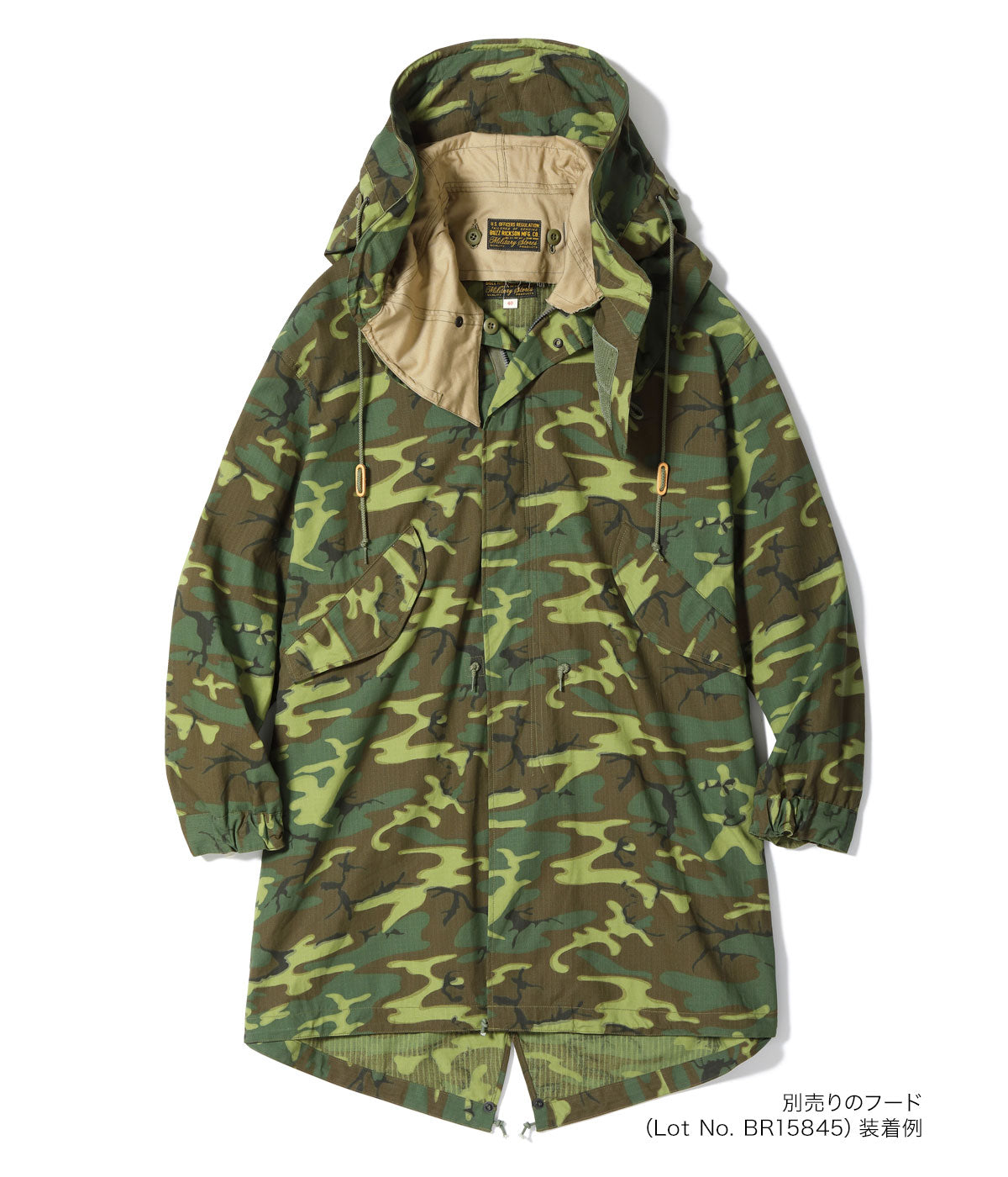 Type M-65 CAMOUFLAGE “WATER REPELLENT CIVILIAN MODEL.”