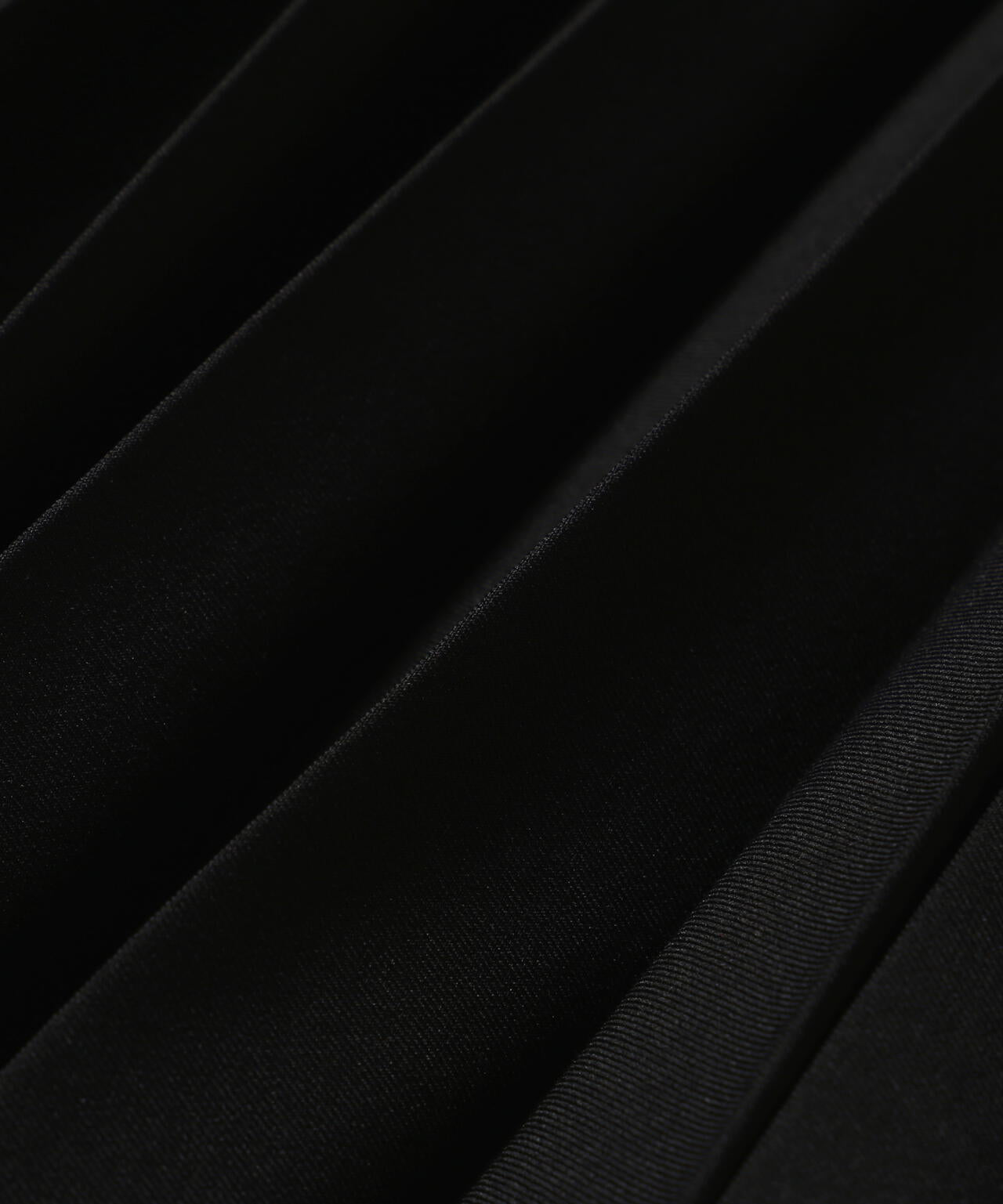 PE melange twill pleats skirt (W)
