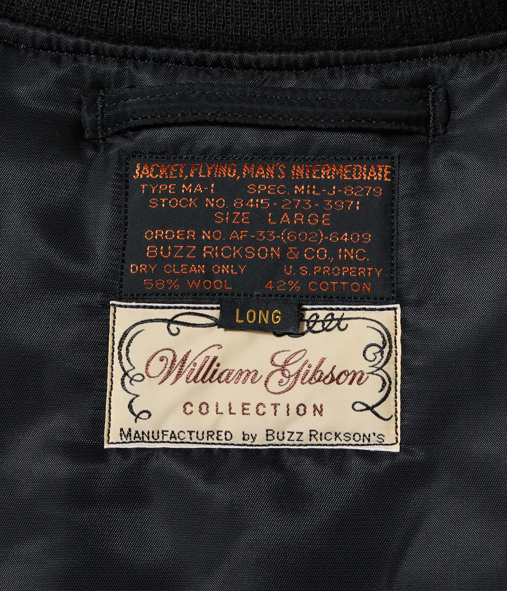 WILLIAM GIBSON COLLECTION Type BLACK MA-1 LONG MODEL ���ALBERT TURNER & CO., INC. MODEL���