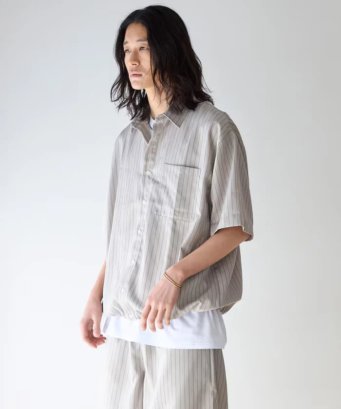 Spindle Stripe Short Sleeve Shirt / Compatible with Setup