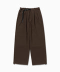 PE melange twill wide pants
