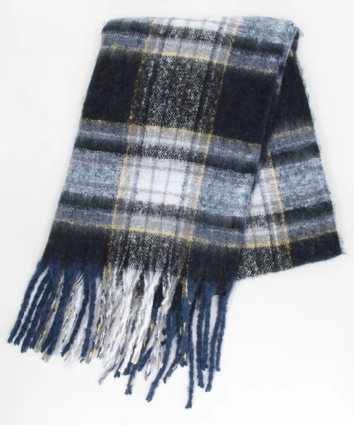 Boucle Check Scarf