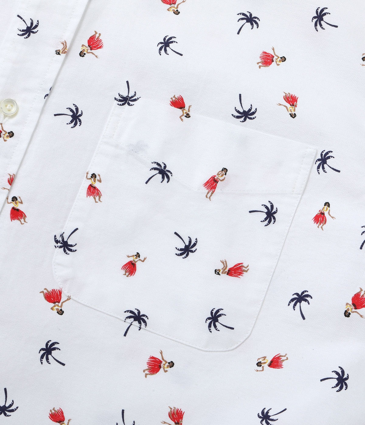 Cotton Oxford B.D. Shirt 'Hula Dancer'