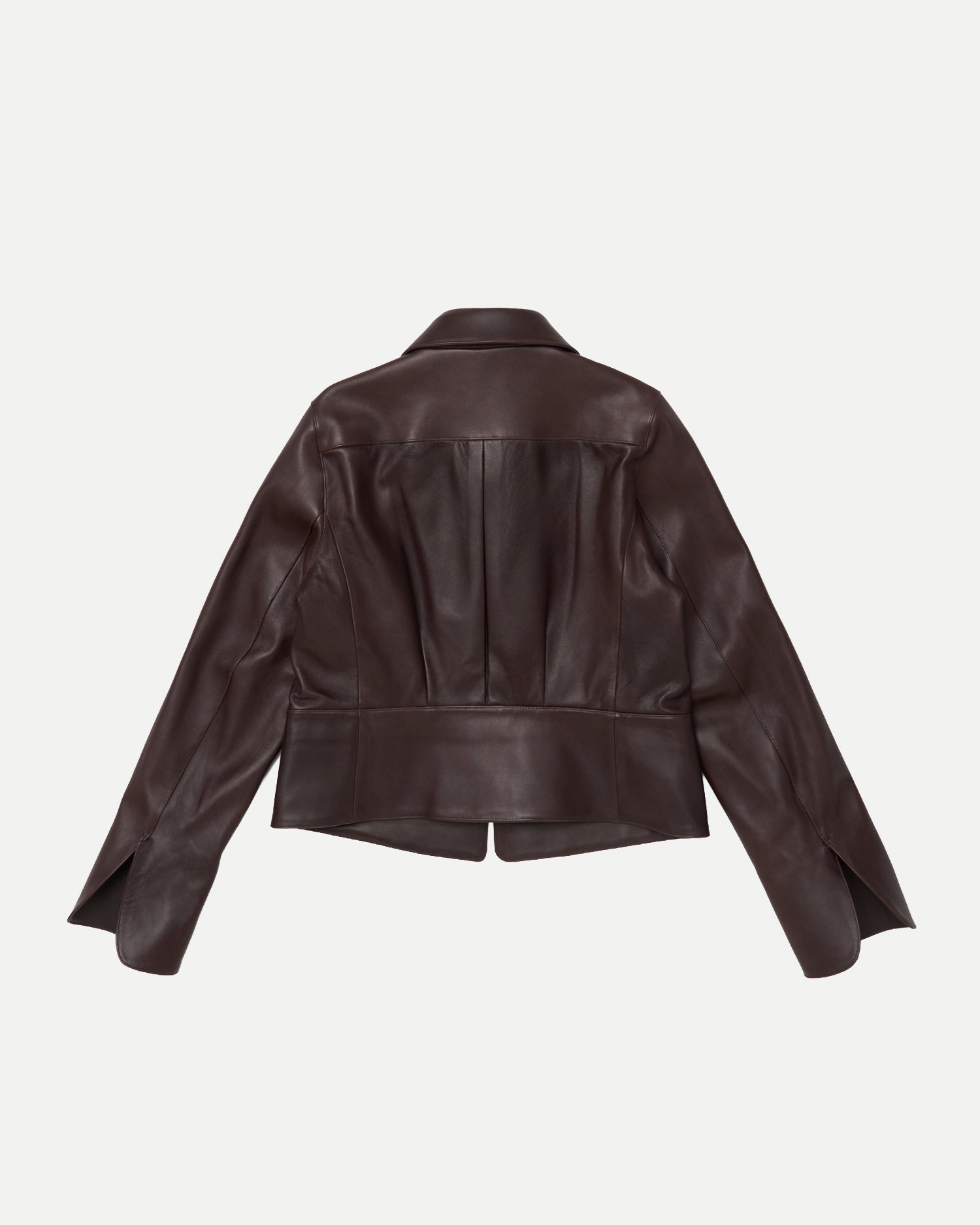 ZIP UP LEATHER JACKET