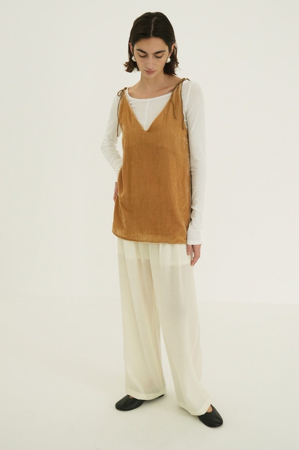 SHEER STRAIGHT PANTS