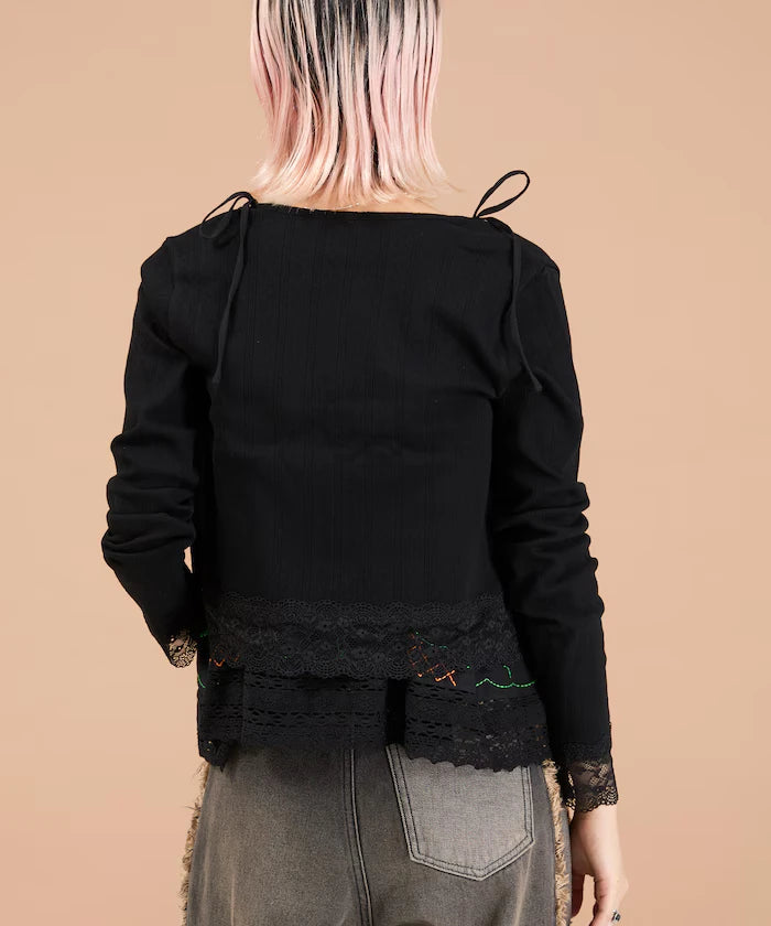 Eyelet Lace Cardigan