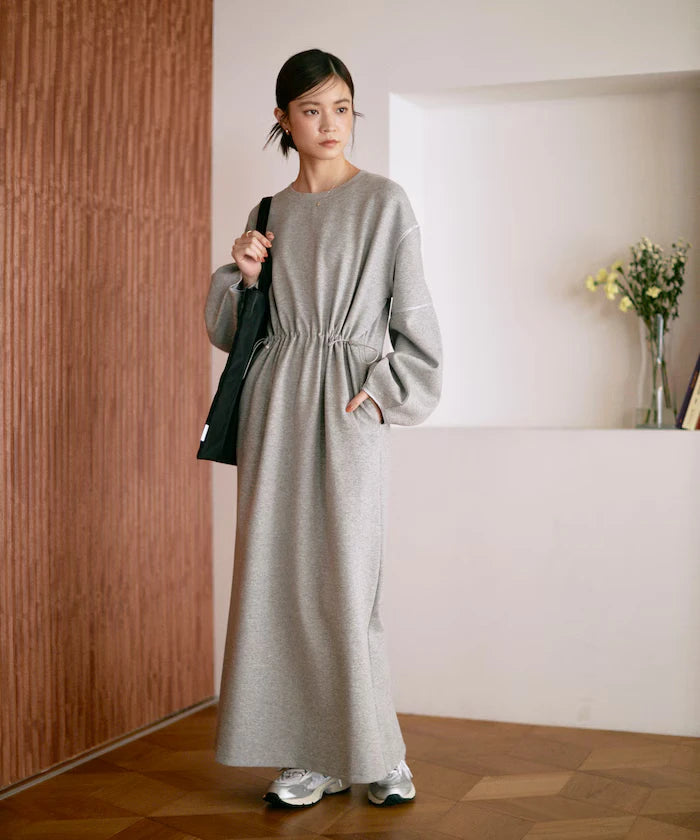 Cocoon Sleeve Damboru Sweat One-Piece / Spindle