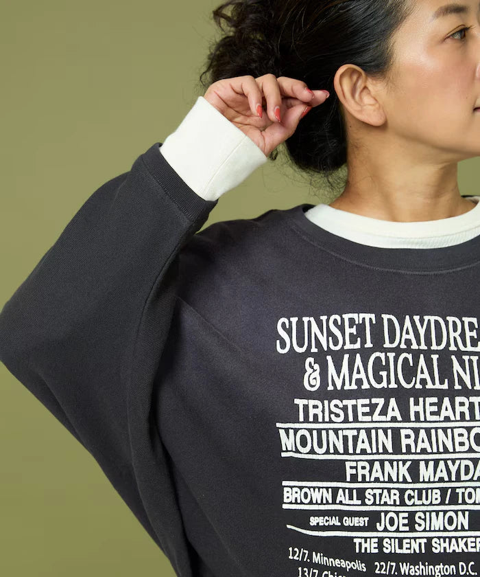 Fade Print Dolman Sweat