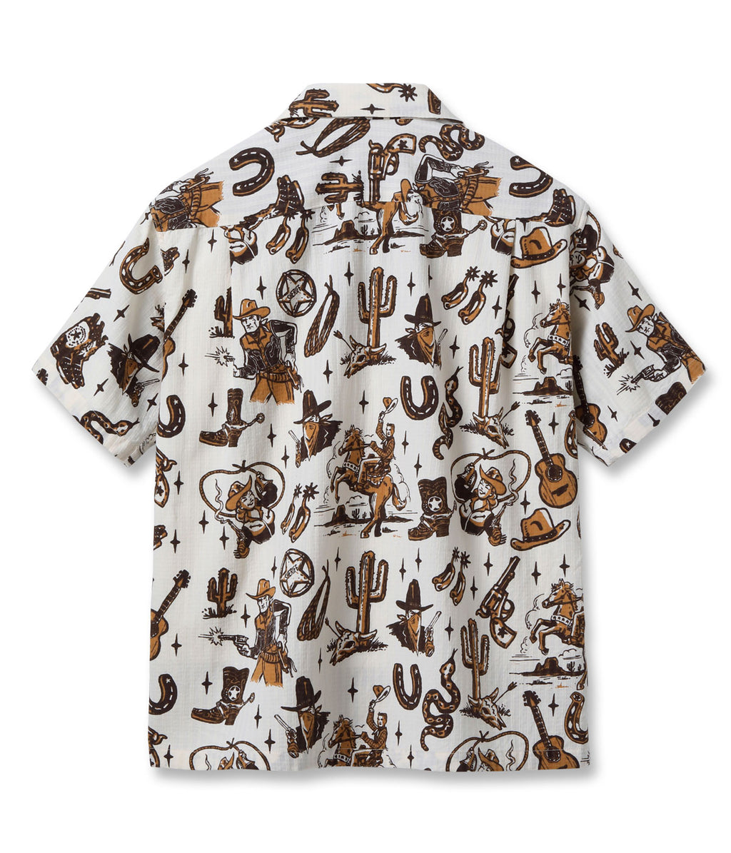 Dobby Cotton Open Shirt 'The Westerner' by Vince Ray