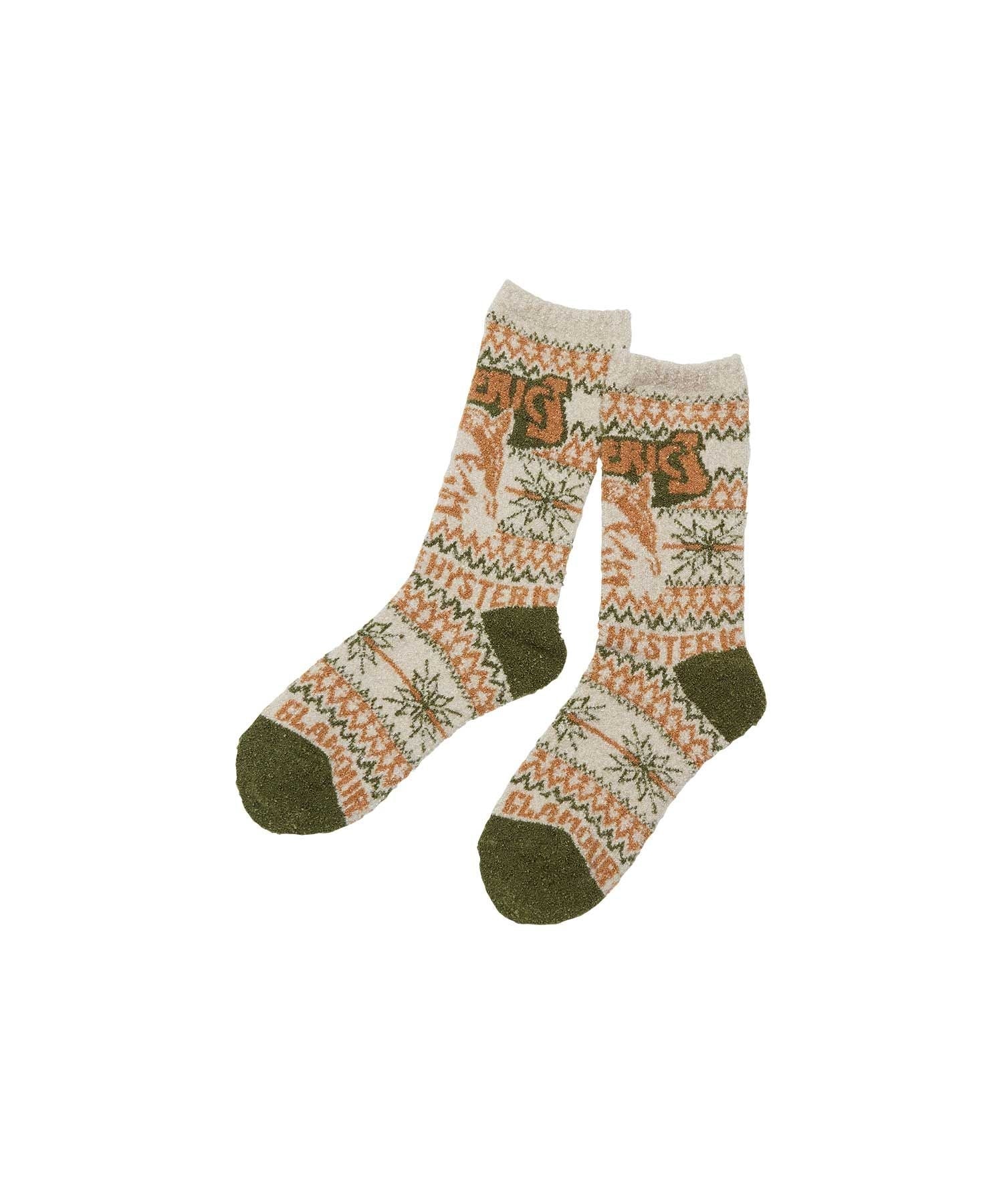 See No Evil Nordic Pattern Socks