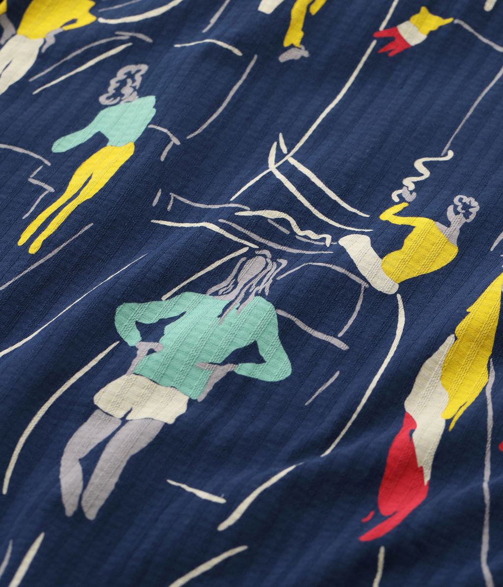 DOBBY COTTON OPEN SHIRT “SEA CRUISE”