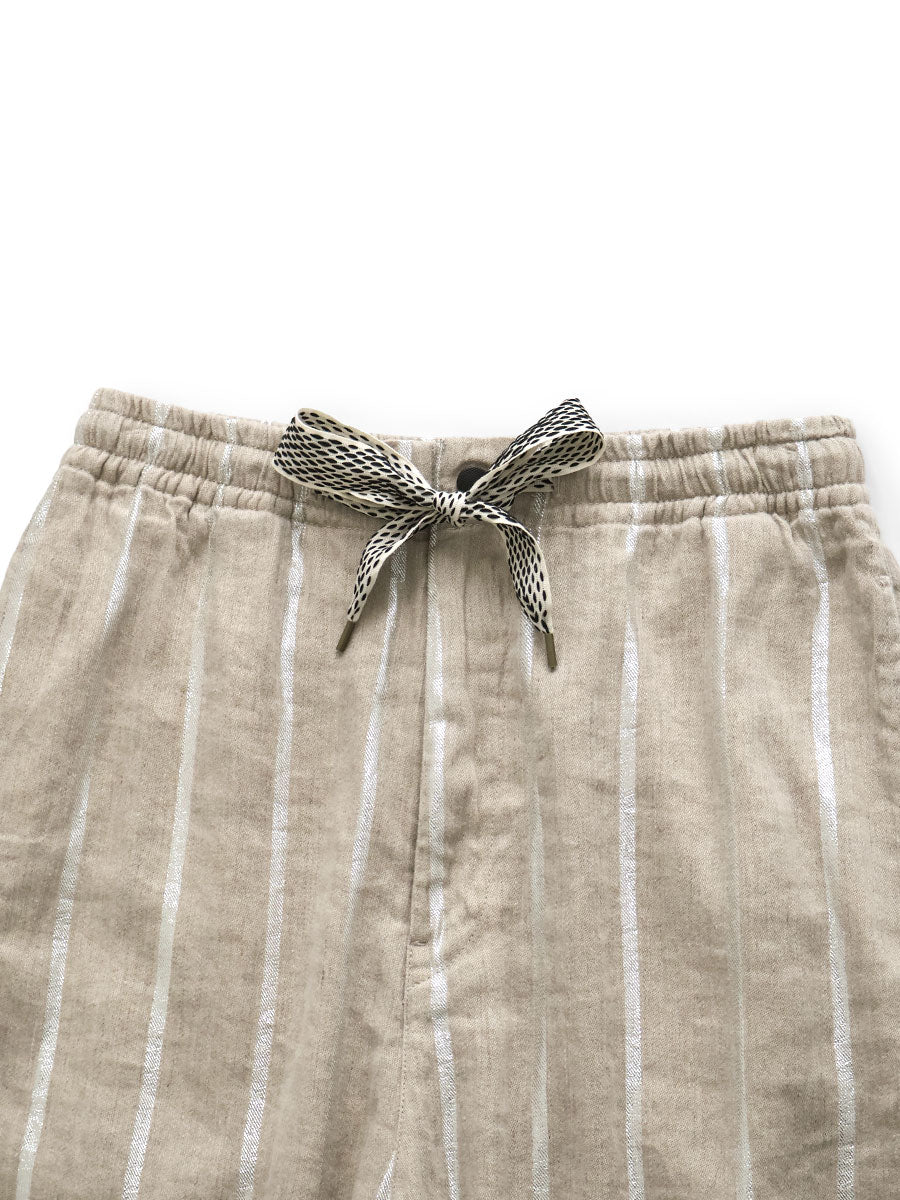 Linen Glitter Frill Stripe Easy...