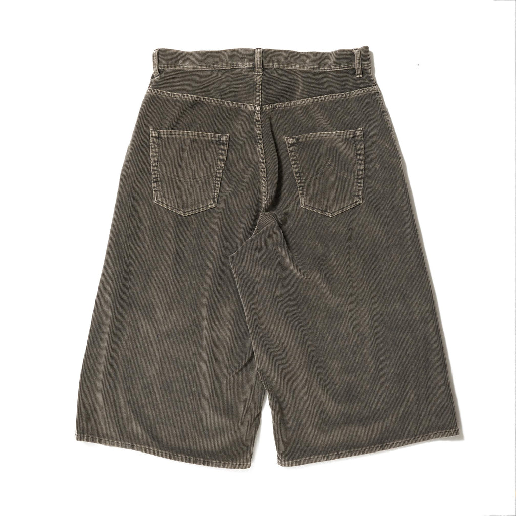 BONE APPLIQUE CORDUROY CROPPEDPANTS