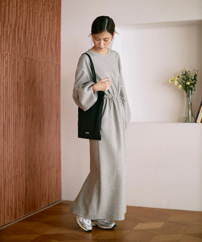 Cocoon Sleeve Damboru Sweat One-Piece / Spindle