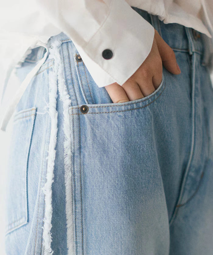 Side Fringe Curve Denim