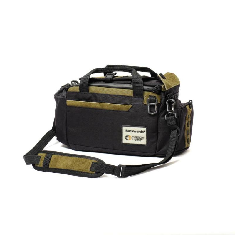 AS2OV x Backwards Limited CORDURA FINE TEX SHOULDERBAG BLACK