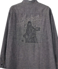 LET’S GO CRAZY Embroidered Western Shirt