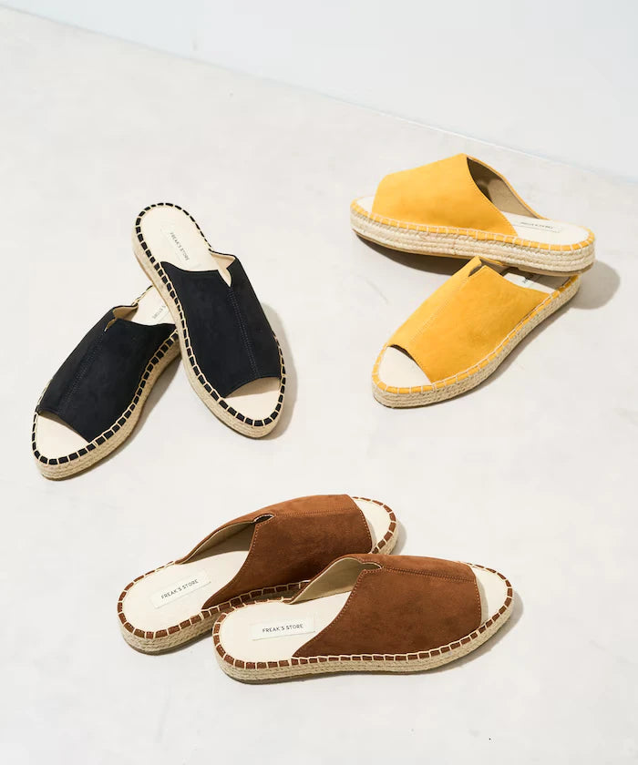 Espadrille-style sandals [36-38 size range]