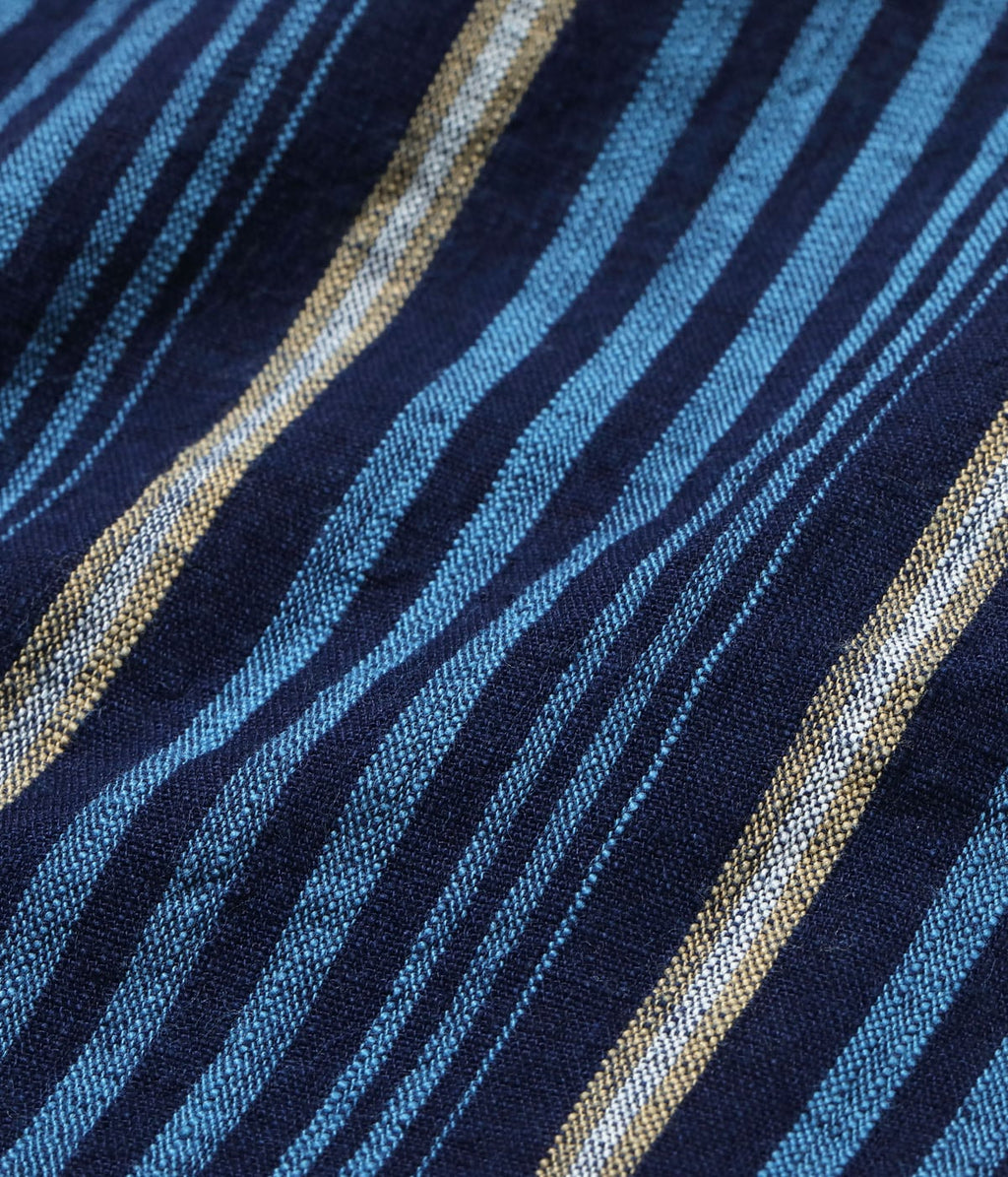 FICTION ROMANCE 5.5oz. INDIGO STRIPE WORK SHIRT