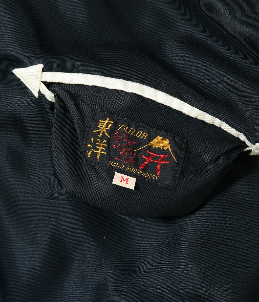 Mid 1950s Style Acetate Souvenir Jacket “RED TIGER” × “EAGLE” (AGING MODEL)