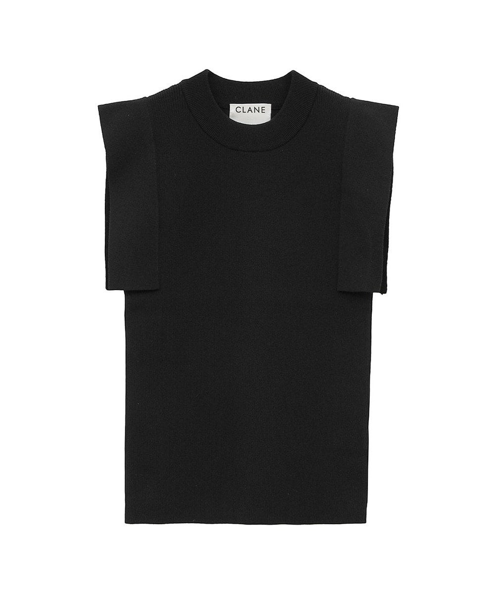 SQUARE SLEEVE KNIT TOPS