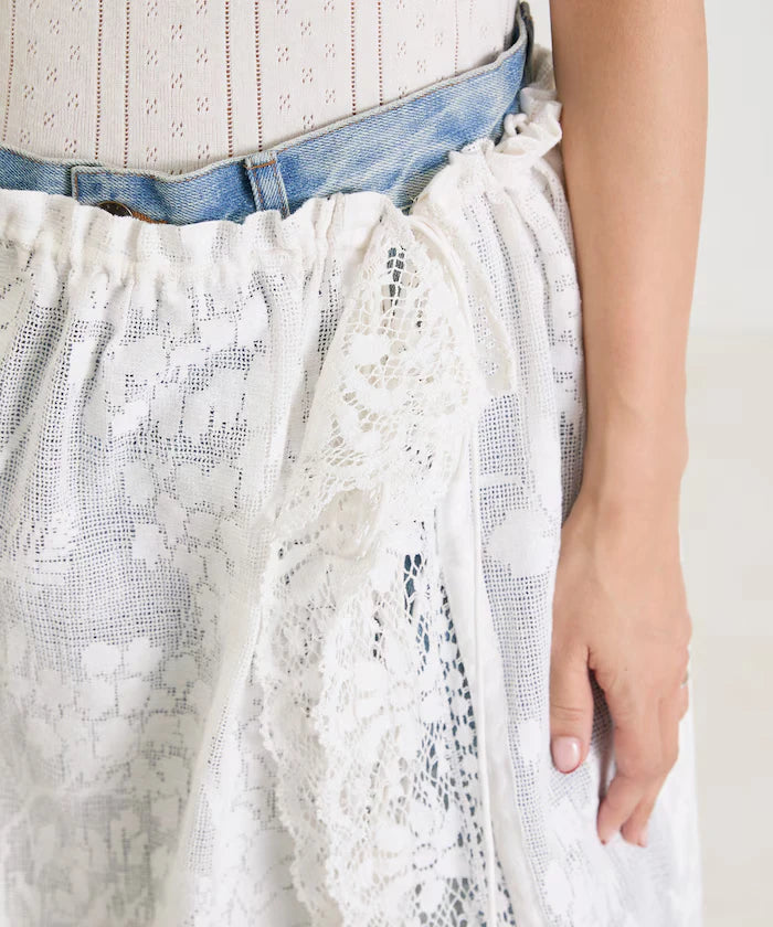 2WAY Lace Camidress & Lace Layered Skirt