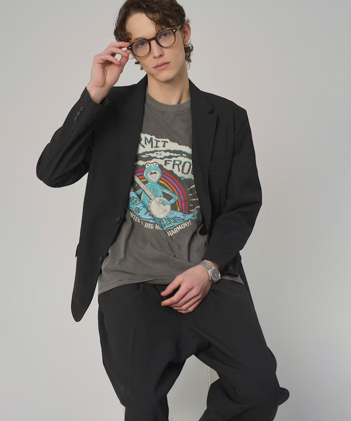 Functional Material Jacket & Wide Slacks Set Up / Washable / UV Cut / Quick Dry / Contact Cooling