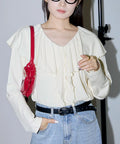 Collar Frill Ribbed Cut Sew Limited Edition