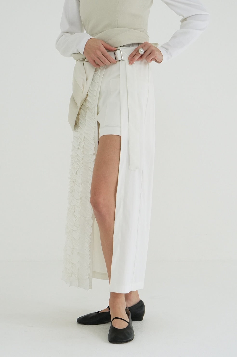 FRILL WRAP SKIRT
