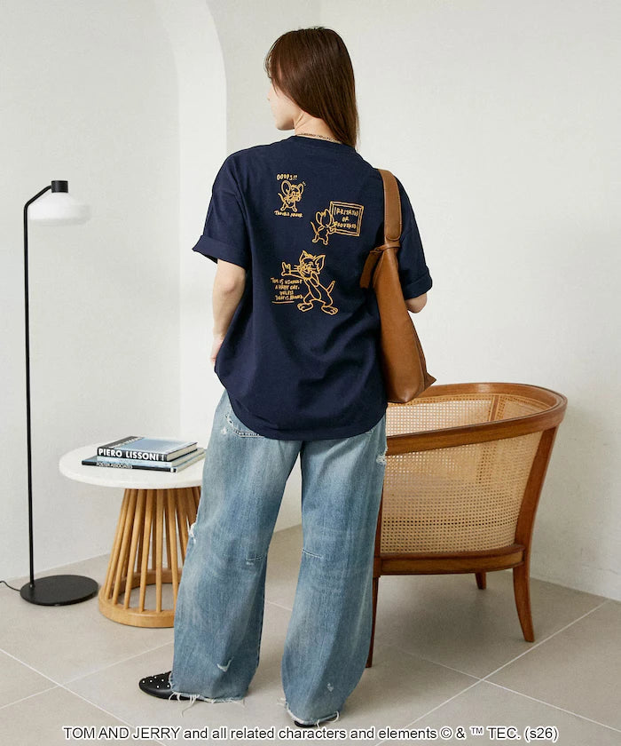 <Functional Material> TOM AND JERRY Graphic T-Shirt Limited Edition