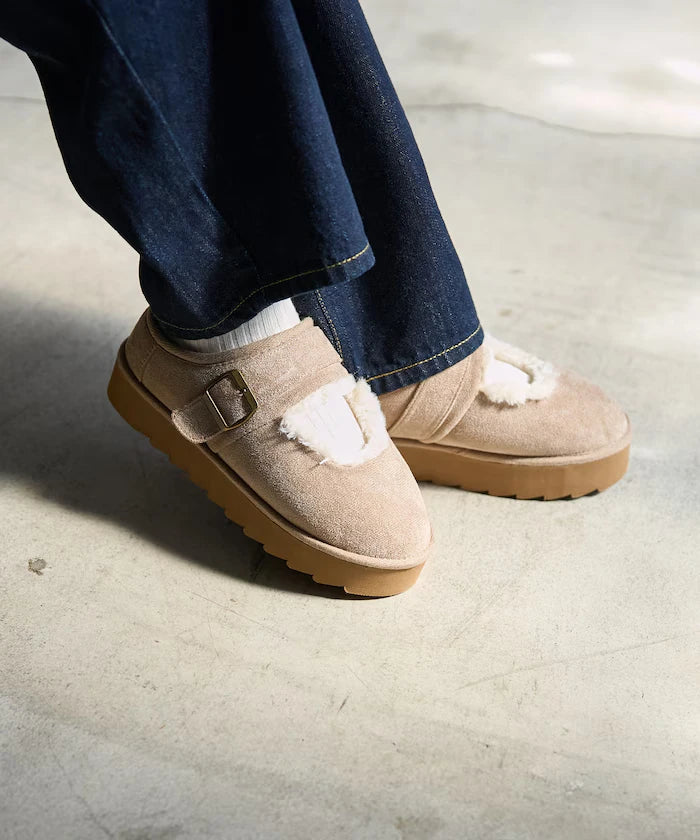 Thick Sole Eco Fur Mary Jane [Limited Edition]