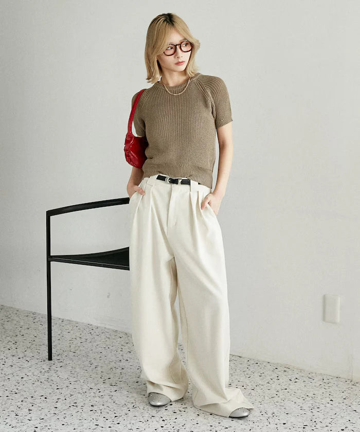 Compact Summer Knit with Purl Stitch - Limited Expansion