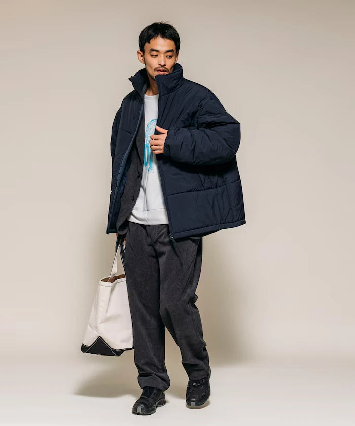 PRIMALOFT PUFF JACKET / Primaloft Stand Collar Puff Jacket / Insulated Blouson