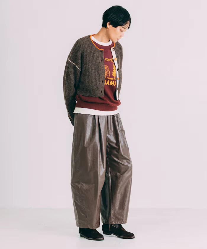 Short Length Color-block Knit Cardigan